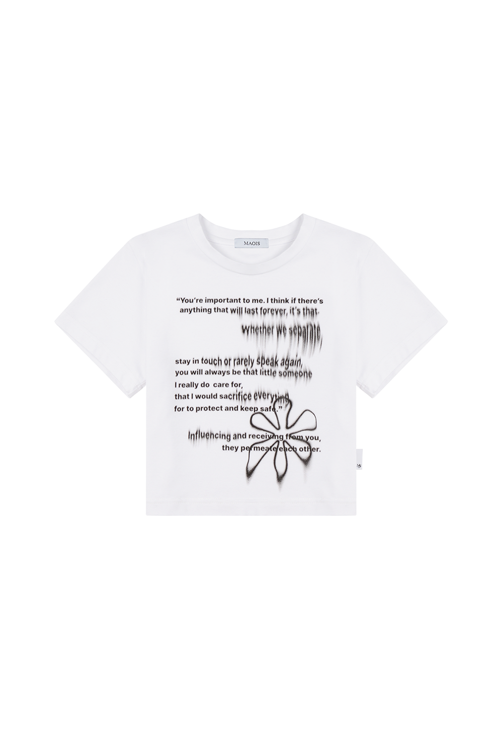 THE PROMISE CROP T-SHIRT - WHITE